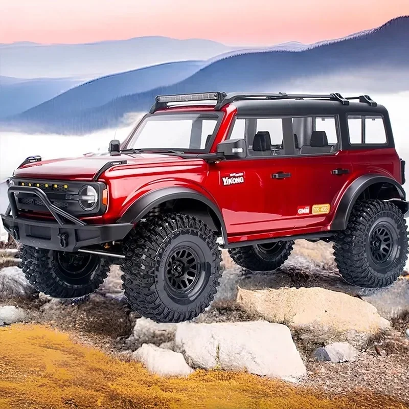 YK4083 1/8 escala RC camión todoterreno eléctrico con control remoto de alta y baja velocidad tracción en las cuatro ruedas puente de puerta coche de escalada de juguete