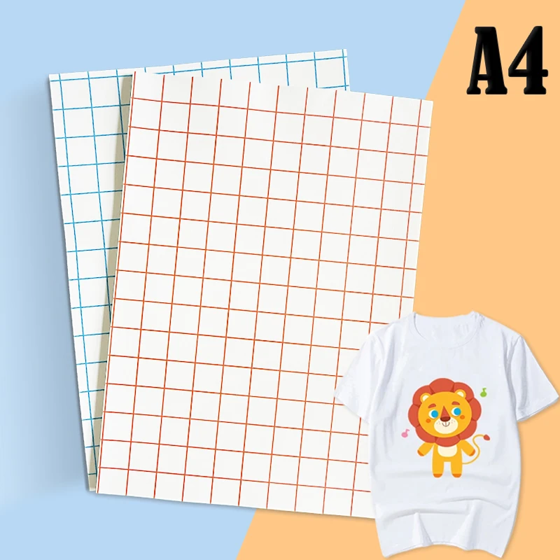 A4 10/20 Sheets Inkjet Heat Transfer Paper Cotton T-Shirt Dark Black Transfer Paper  Light White Paper For 100% Cotton Fabric