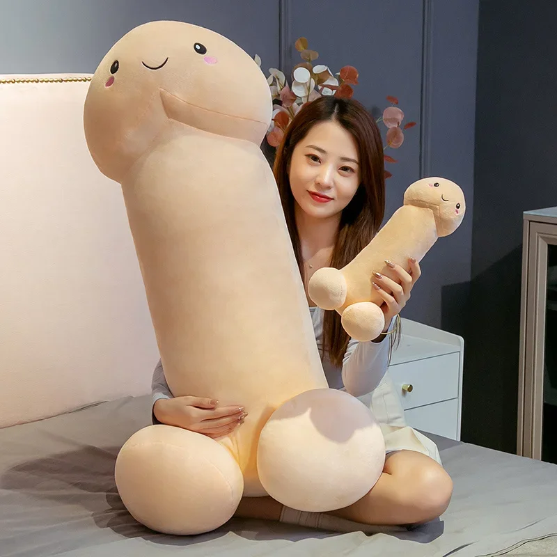 Jouet en peluche de simulation de pénis drôle mignon, coussin d'oreiller doux, beurre de bite, vraie vie, jouet sexy, cadeau intéressant