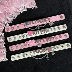 100pcs 18mm Bracelet For Slide Letter Charms Women Men DIY Jewelry Making Wristband Wide 210mm Length With 8mm Small Belt