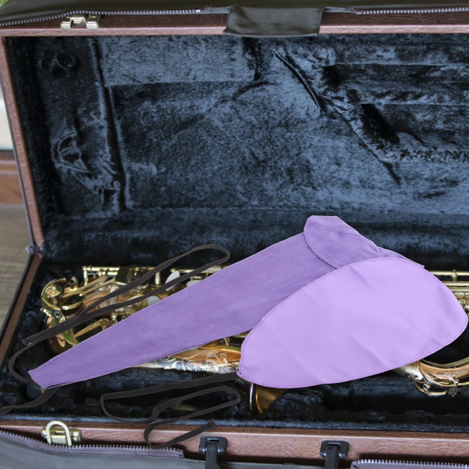 

2 Pcs Saxophone Cleaning Cloth for Flute Musical Instrument Cleaner Kit Faux Suede