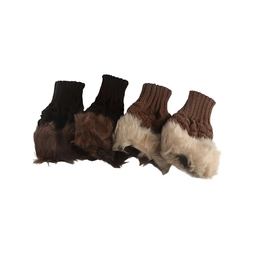 Guanti di pelliccia Guanti senza dita Guanti senza dita Guanti da guida Guanti femminili Guanti mezze dita Guanti invernali Guanti lavorati a maglia