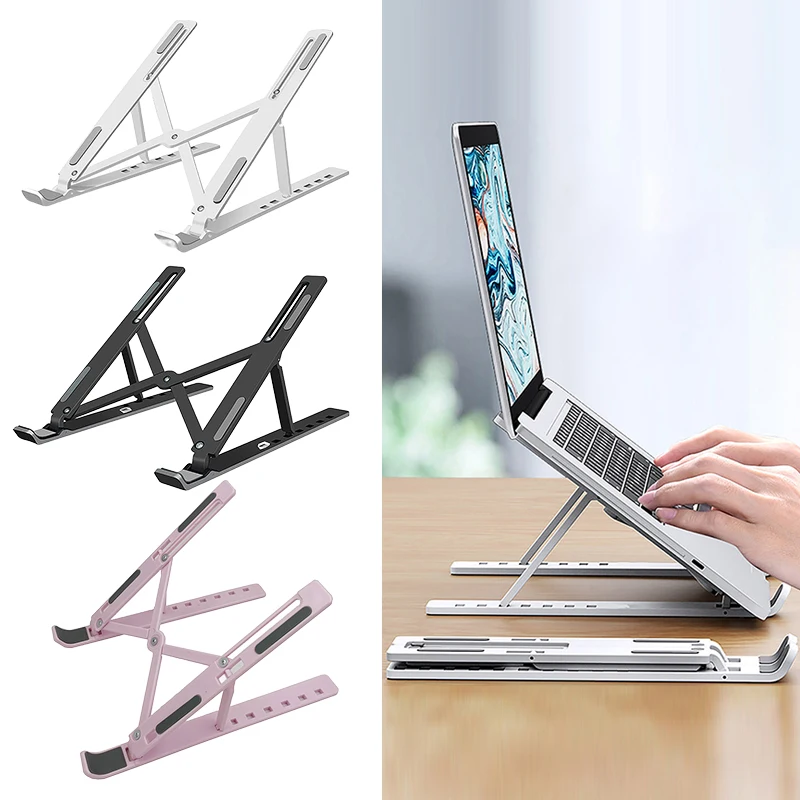 Universal Laptop Stand Adjustable Notebook Holder For Non-slip Foldable Cooling Base Plastic Bracket