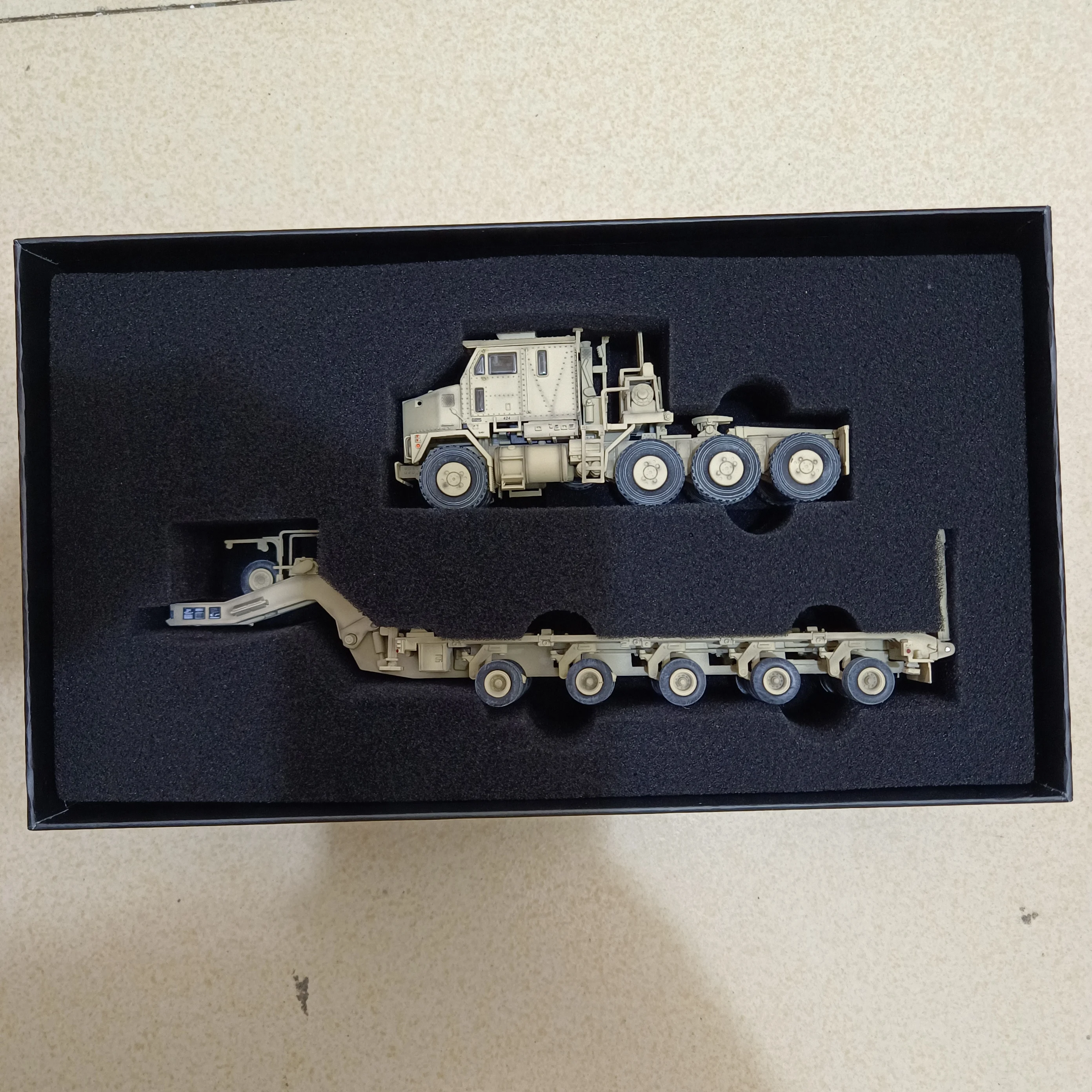 American Oshkosh M1070 Heavy Truck 1/72 Transport Truck Desert Color Model Collectible Ornament