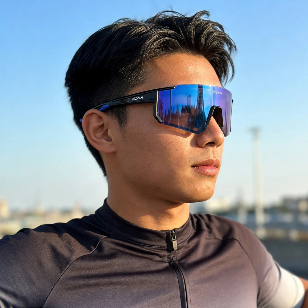 SCVCN UV400 Goggles Hiking Eyewear Outdoor Cycling Sunglasses Men Road Sports Mountain Climbing Glasses Women Bicycle Cycling