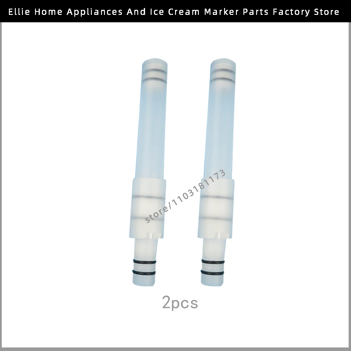 Original Replacement One Pair Air Tubes Plastic Pipes Hoppers Fittings Spare Part Of Soft Serve Ice Cream Machines