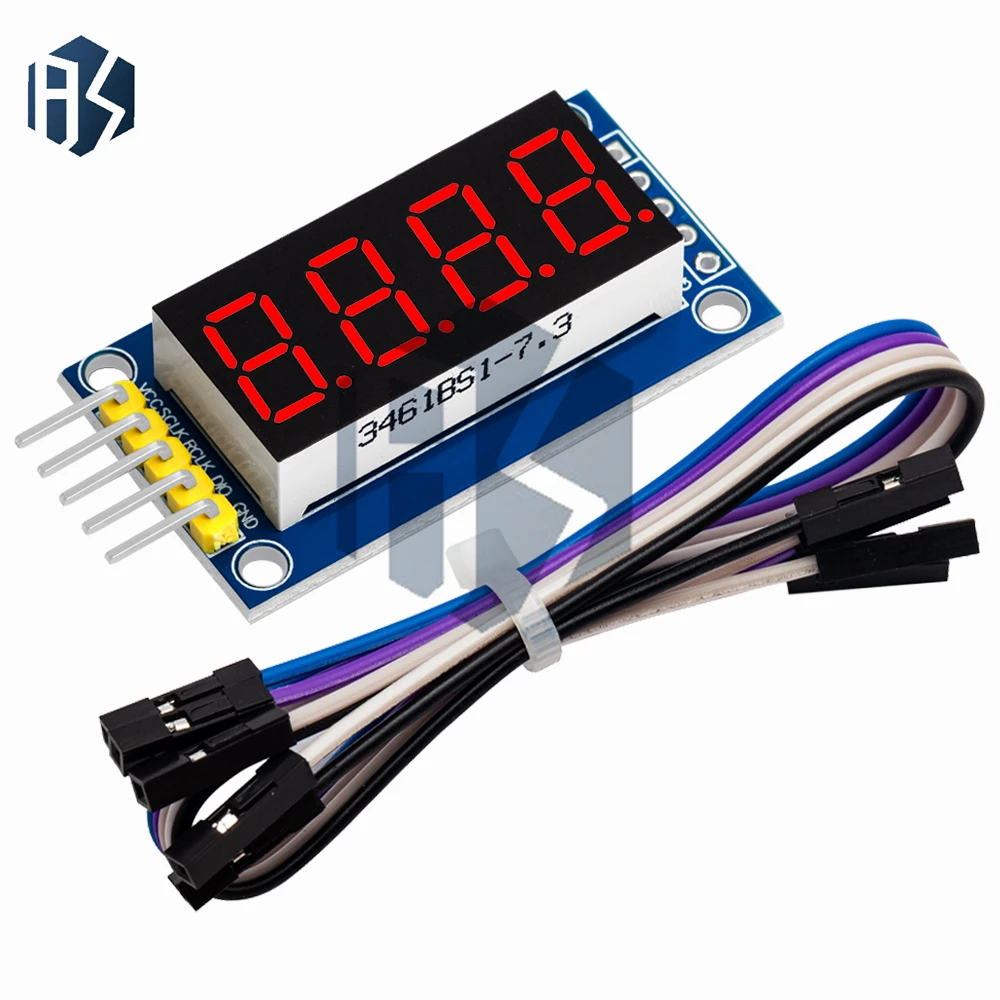 Módulo de pantalla LED de 4 dígitos - Interfaz serie con controlador 74HC595 para proyectos Arduino