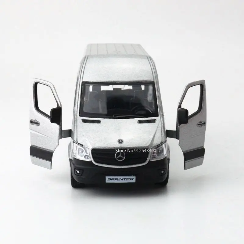 RMZ City 1/36 Mercedes Benz Sprinter Toy Miniature MPV Car Model Alloy Diecasts Vehicles Pull Back Doors Opened Car for Boy Gift