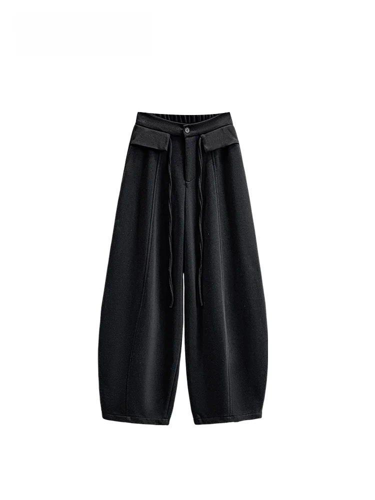 

High Waist Straight Leg Cotton Pants for plus Size Women Spring Casual Hide Meat Slimming Comfortable plus Size Sister