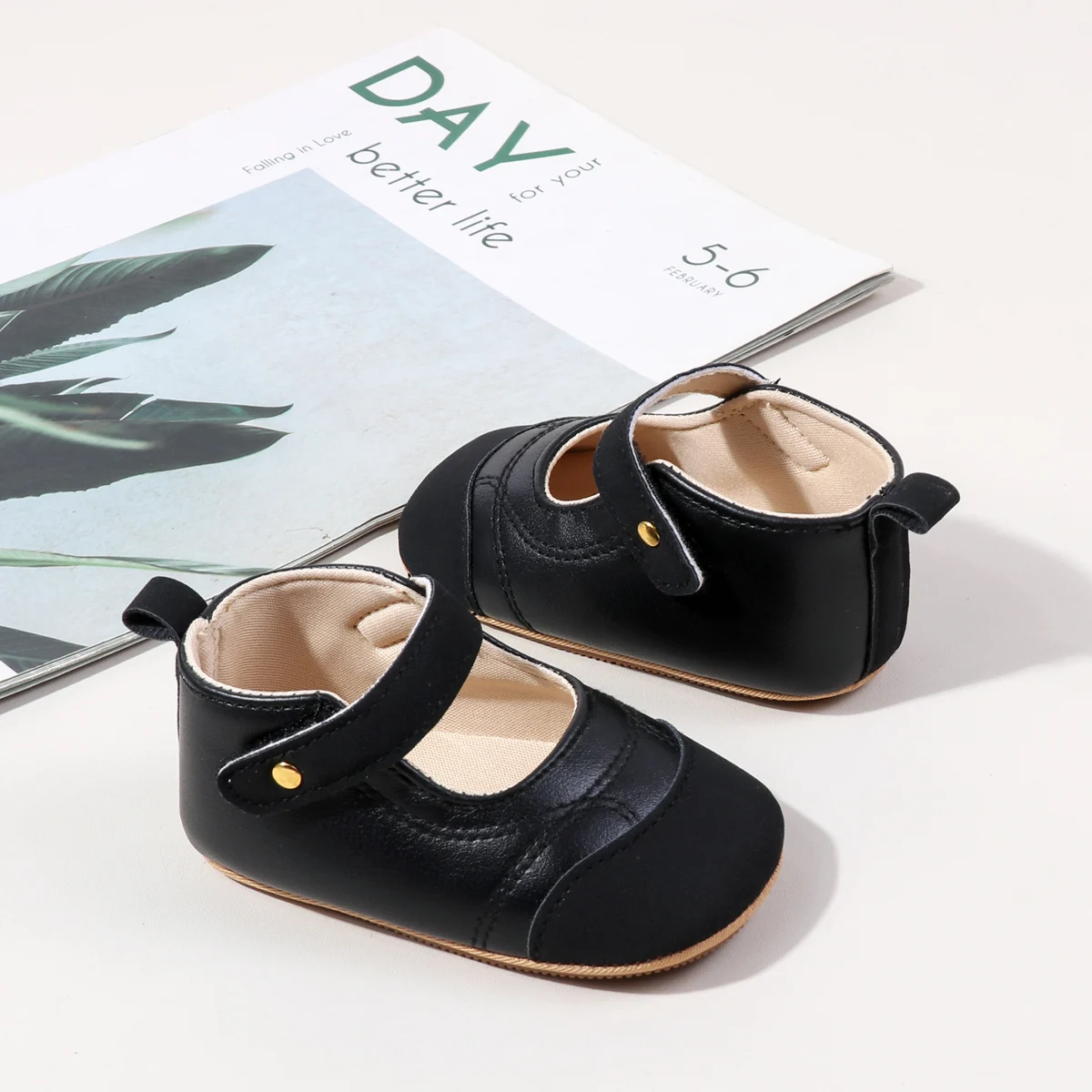 مشوا لأول مرة للفتيات الصغيرات لربيع وخريف 2025 مع تصميم كتلة ألوان ونعال TPR غير قابلة للانزلاق لـ 0-18 شهرًا BHX5186