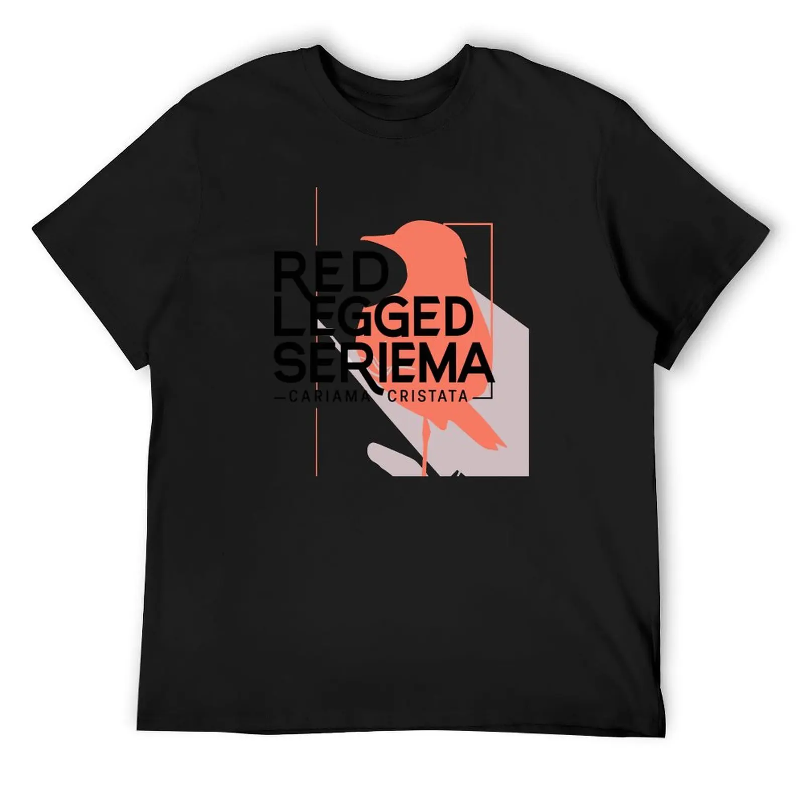 

Red Legged Seriema Bird T-Shirt baggy shirts summer tops graphic t shirts cotton man t-shirts heavy weight t shirts for men