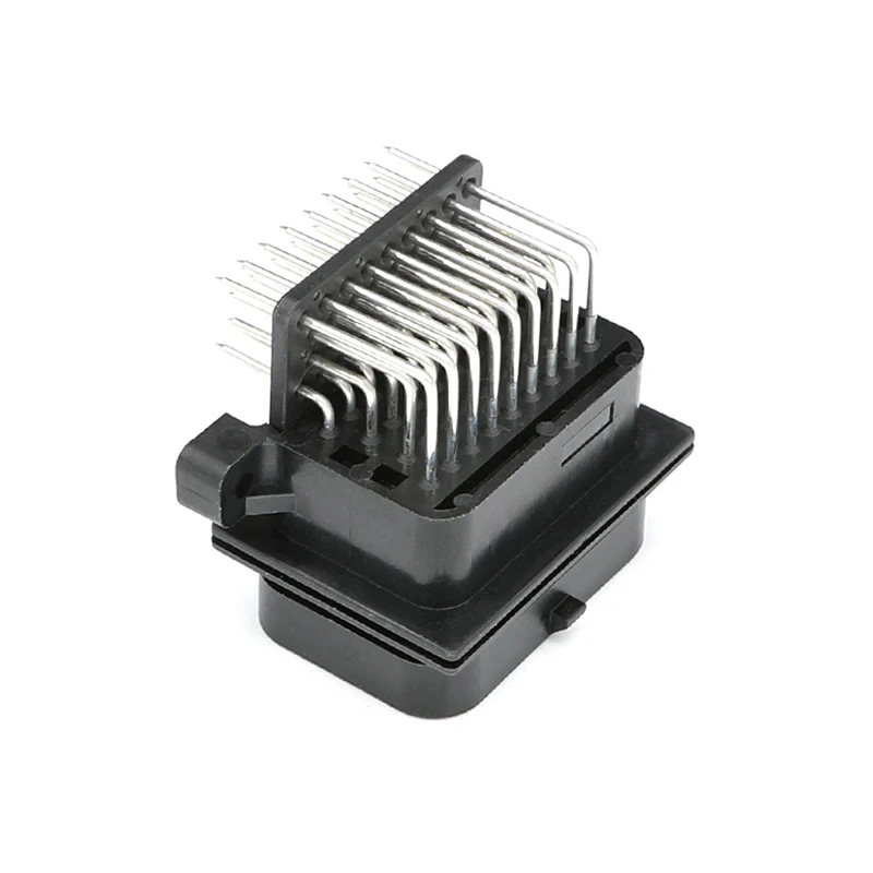 

6437288-2 34pin 4 card slot bent pin seat car connector AMP computer wiring harness pin seat connector