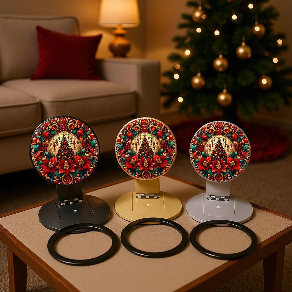

Christmas Tree Pattern Phone Stand Creative Support Stand Multi Functional Personalized Decoration for IPhone 17 16 Phone Holder