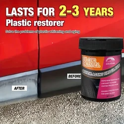 Automotive Tire Gloss Wax - Durable Protection with Plastic Parts Brightener, Long-lasting Maintenance Coating, Anti-Aging