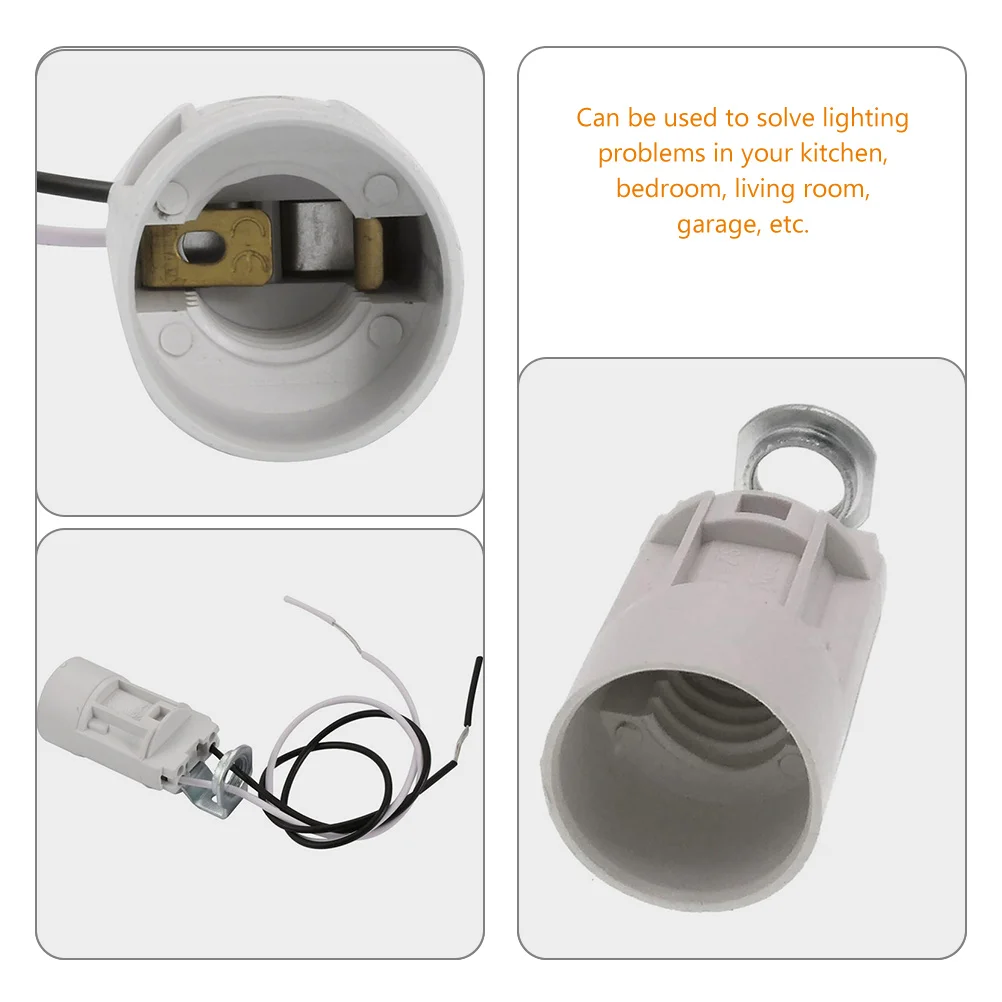 

10pcs E14 Screw Lamp Socket 60Mm Chandelier Replacement Parts Light Bulb Base For Wall Ceiling Diy Lighting Fixtures Heat