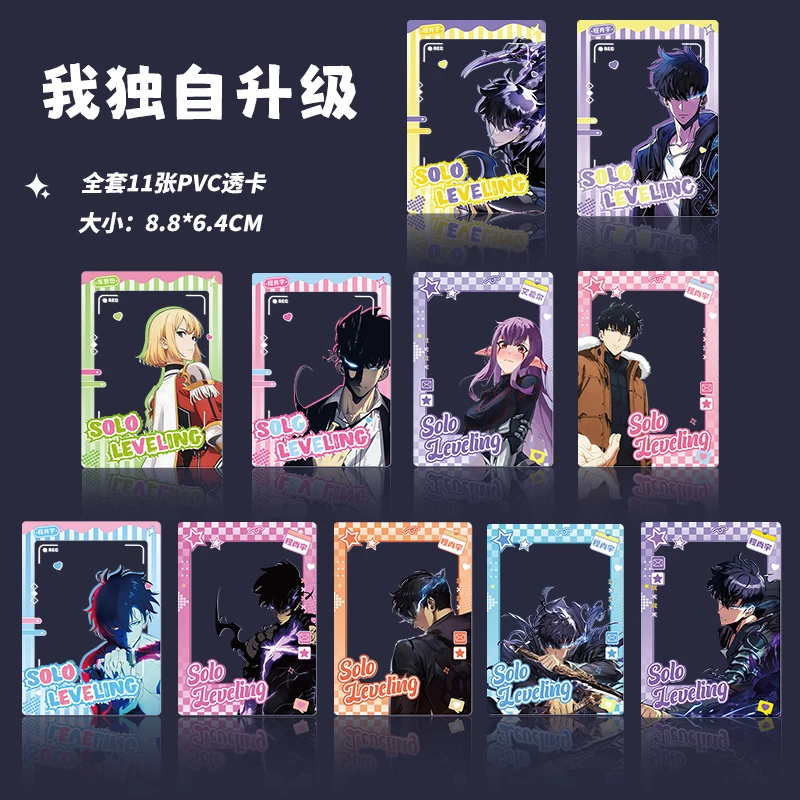 Anime Solo Leveling badge blind box badge Solo Pvc Transparent card Brooch Pin Cosplay Badge Decoration Birthday gift