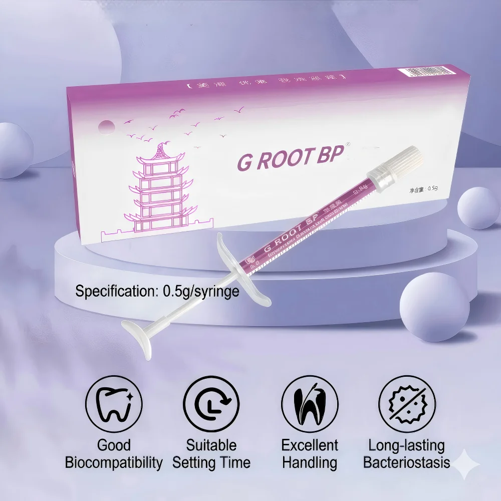 

Биокерамический материал для восстановления корней G ROOT BP GUANYA, пластичная паста для перфораций корней и заполнения пульпы, высокопрочная, шприц 0,5 г