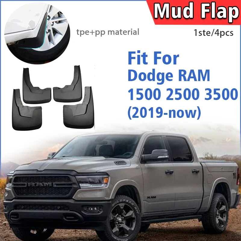 

For Dodge RAM 1500 2500 3500 Mudflaps Fender Mud Flap Guards Splash Mudguard Car Accessories Front Rear 4pcs 2019-NOW
