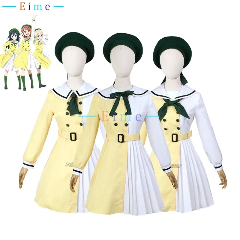 Love Live! Nijigasaki High School Idol Club Mirai Harm Uehara Ayumu Nakasu Kasumi Osaka Shizuku Dress Uniform Cosplay Costumes