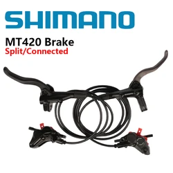 SHIMANO DEORE MT420 Hydraulic Disc Brake Set BL-MT401 Brake Lever And BR-MT420 Brake Caliper 4 Pistons For MTB Original Shimano