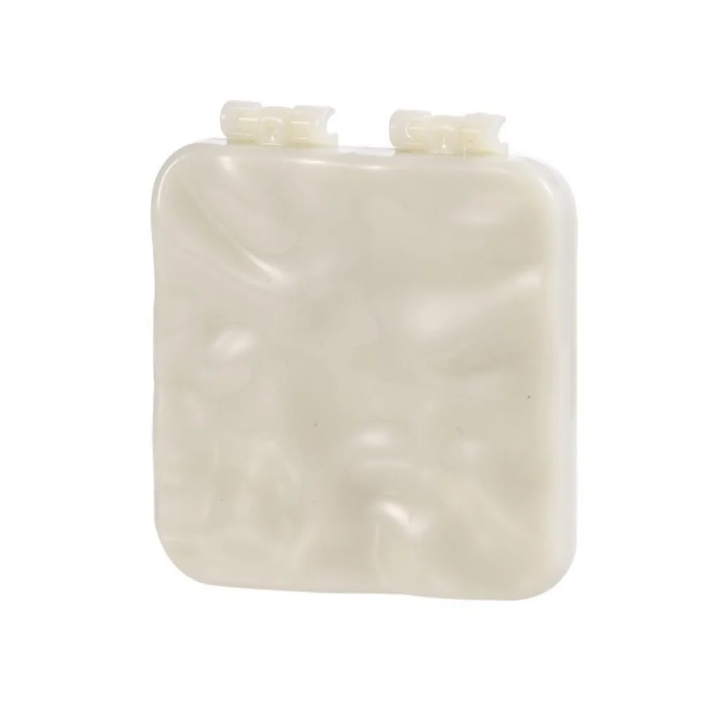 Mini Foldable Plating Makeup Mirror Double-sided Square Portable Hand Mirrors Creative Dressing Mirror Compact Pocket Mirror