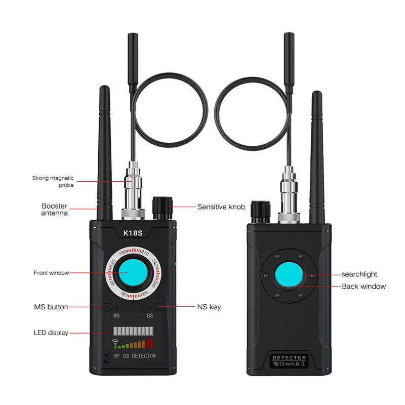 Imagem -06 - Carro Anti Monitoramento Detector Câmera Anti-espionagem contra Gps Posicionamento Trackingr para Privacidade Proteger a Privacidade K18s Hotel Company