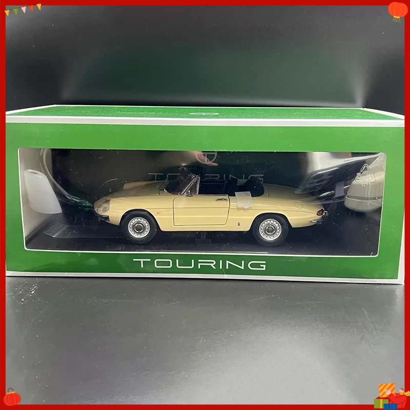 

TOURING 1:18 Scale 1966 Romeo Duetto Spider 1600 Alloy Car Model Collection Display Ornament Toy Gift