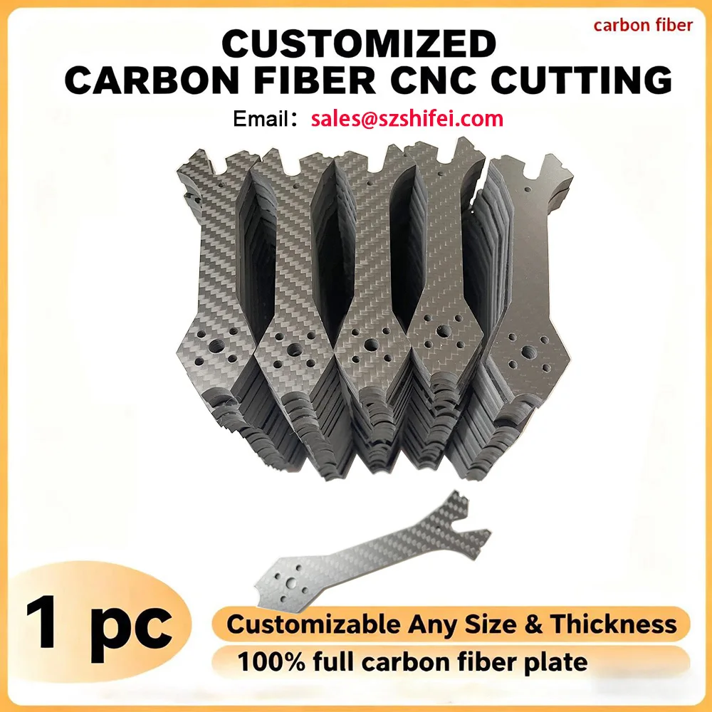 

Customized Carbon Fiber CNC Cutting Plate Service DlY Carbon Fiber Sheet CNC Machining Carbon fiber plate Custom CNC service