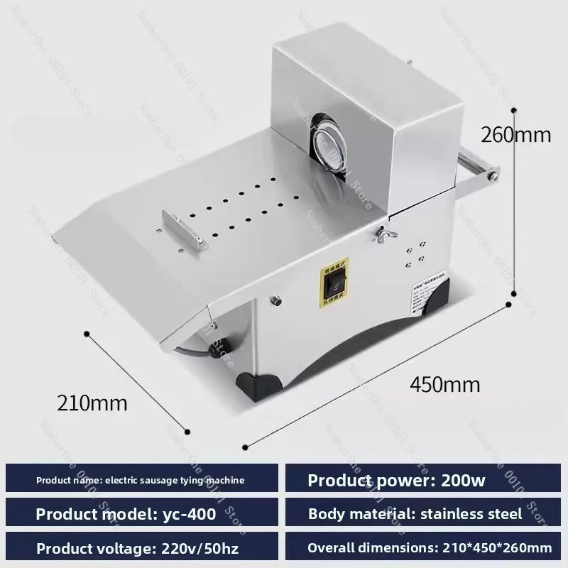 Automatic Commercial Sausage and Salami Binding Machine, Household Sausage and Hot Dog Machine