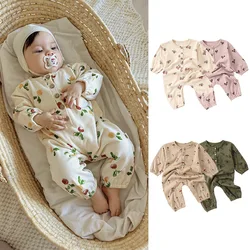 0-24M Newborn Kid Baby Boy Girl Clothes Autumn Winter Cotton Baby Romper Long Sleeve Print Jumpsuit Cute Outfit