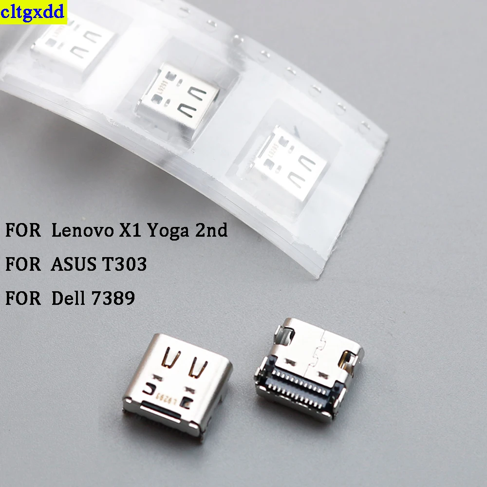 

cltgxdd 1piece is suitable FOR Lenovo X1 Yoga 2nd Asus T303 Dell 7389 charging port plug base connector C-type 24 pin