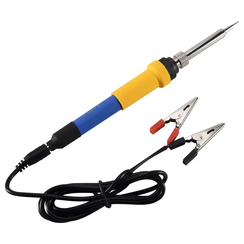 AT21-DC 12V Portable Soldering Iron Low-Voltage Car Battery 60W Welding Rework Repair Tools