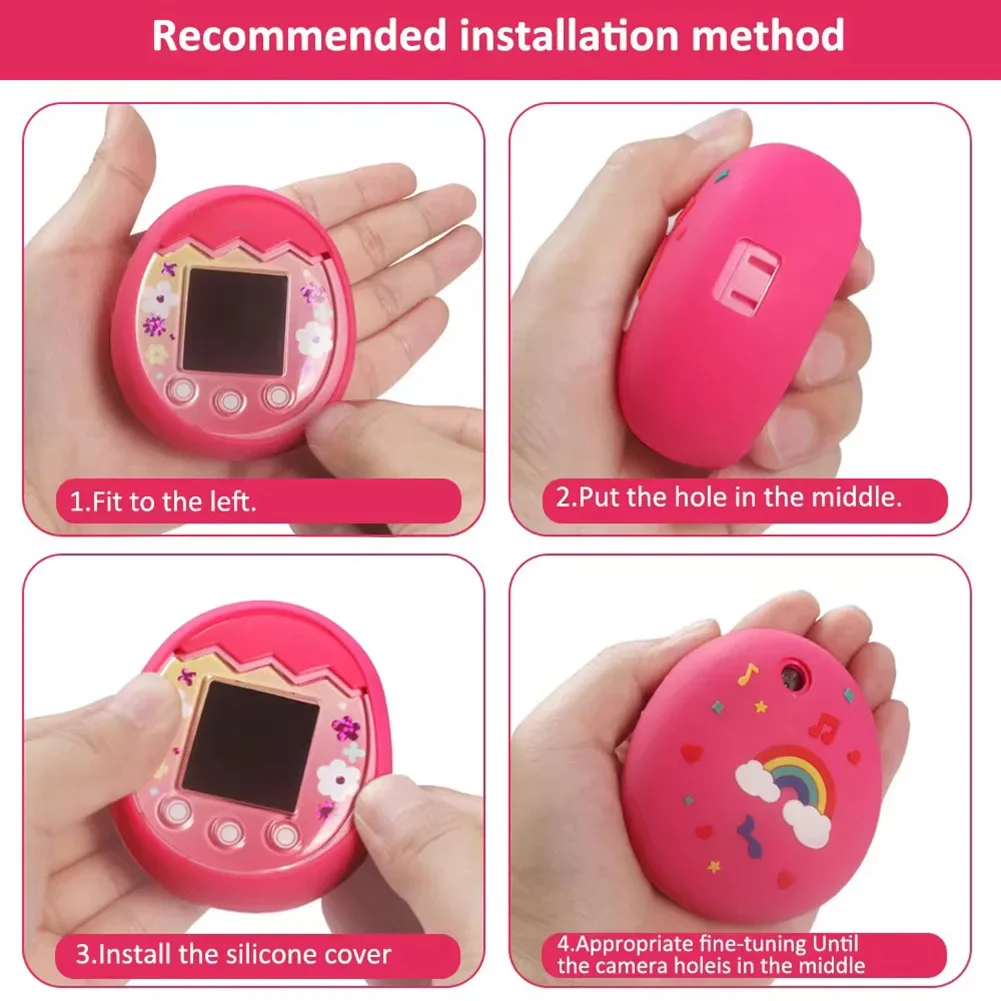 Tamagotchi Kleurenscherm Case Siliconen etui voor Tamagotchi Pix Virtual Pet Case Digitale elektronische huisdieren Cover Waterdicht