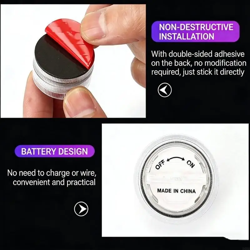 D5BE Plug and Play Car Interior Light Universal Application for Decoration Low Power Consumption