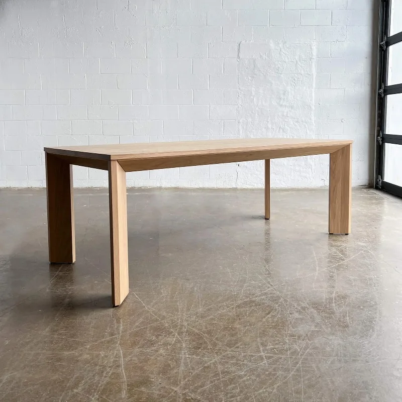 High Quality New Arrival Luxury Restaurant Furniture Rectangular Dining Table Solid Ash Wood Table