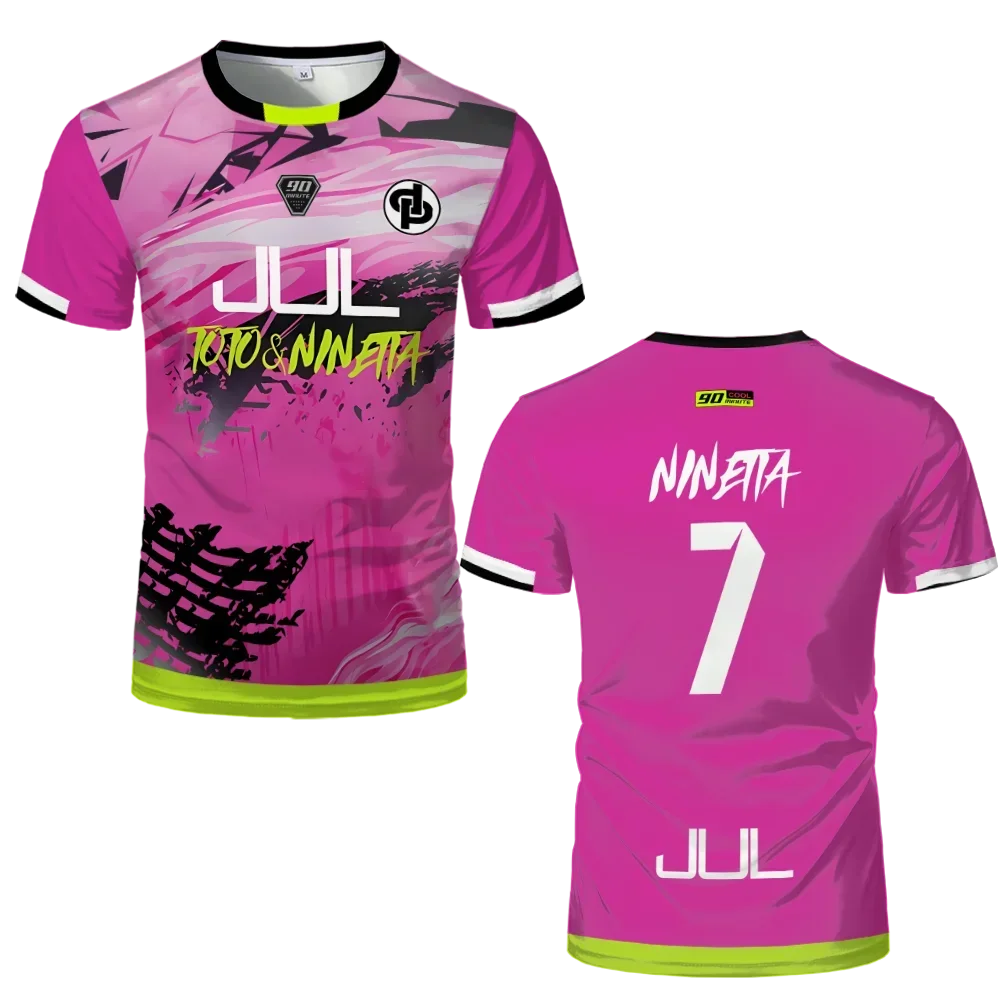 90 Minute Series MM9 JUL Football Shirt for Men, Summer Outdoor Sport Quick-Drying Jersey, Fitness Training T-shirt image 4