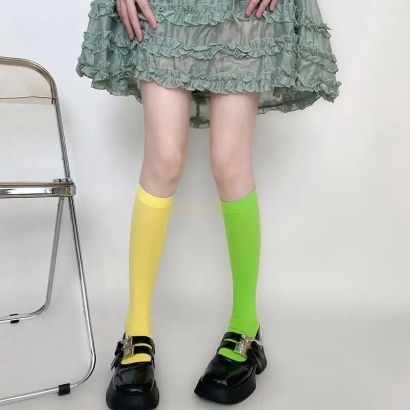 31BF ผู้หญิงเข่าถุงเท้าสูงถุงเท้าสีสันสดใสคอสเพลย์เข่าถุงน่องสูงของขวัญของขวัญ