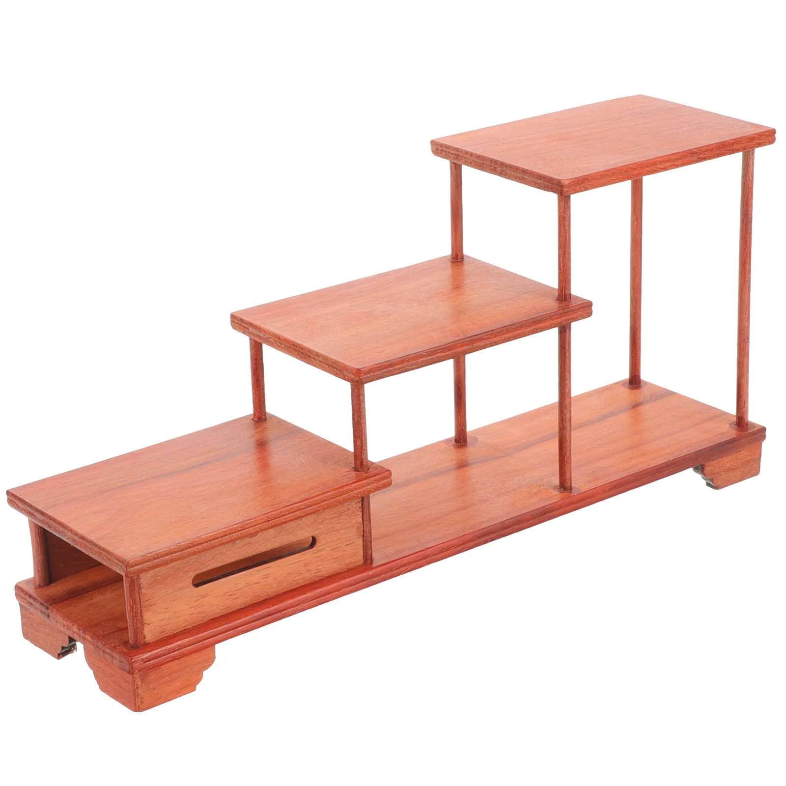 

Wooden Display Riser Durable Reliable Crafts nament Figurine Flowerpot Teapot Toy Vitality Rustic Style Life Atmosphere