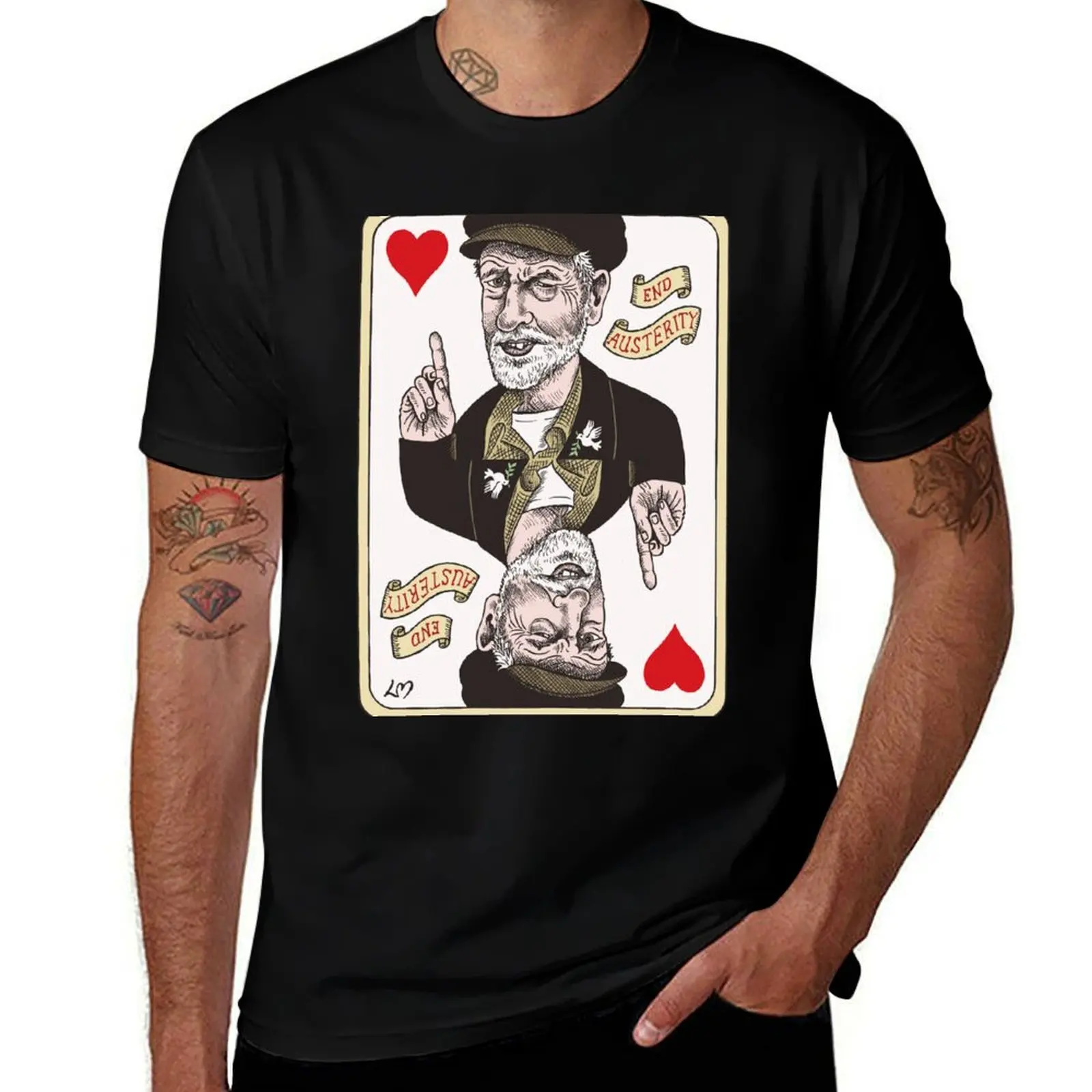 

Corbyn King of Hearts T-Shirt Fashion Graphic Tee for Men