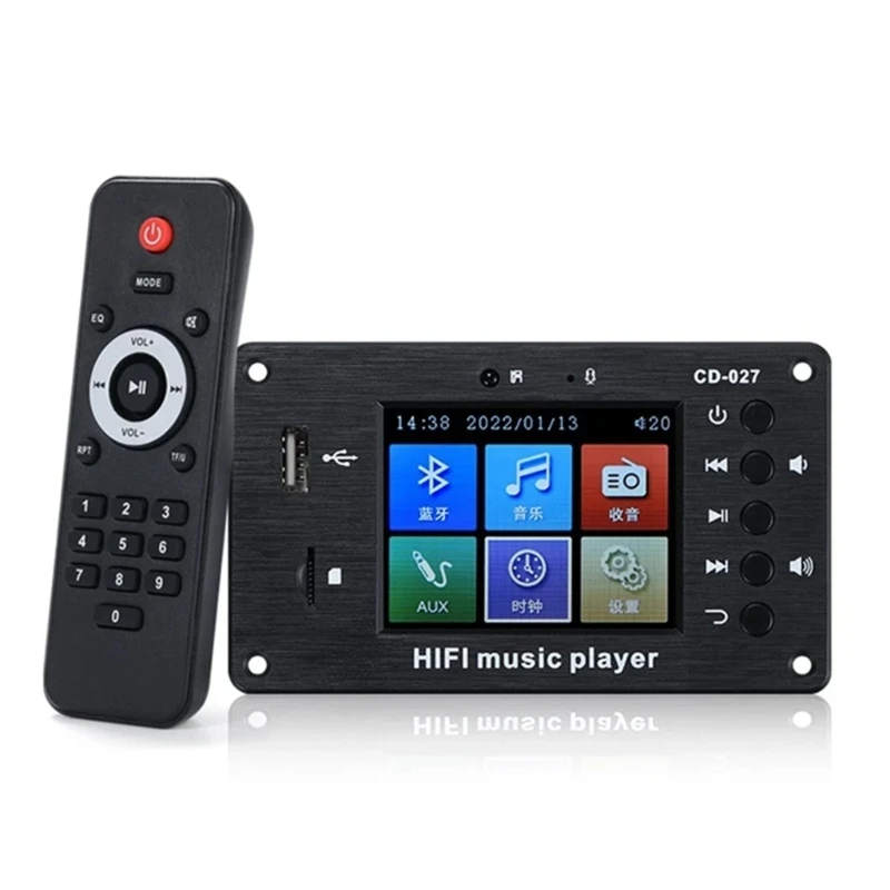 H8H8 Stereo Car MP3 Player with 2.8 Inch Screen Blue tooth 5.1 LCD Screen with Build In Clock Functionality Plastic LCD