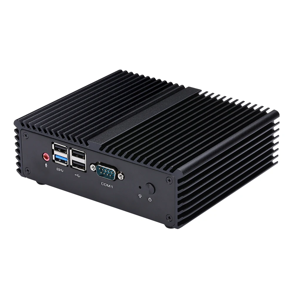 Mini PC Dual LAN Bay Trail J1900/N2920 Procesadores de cuatro núcleos 4x RS232 HD 1.4 Mini PC sin ventilador VGA