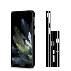 Colorful Matte Phone Side Sticker Frame Film For OPPO Find N3 N2 N N3 Flip N2 Flip Matte Edge Protector Skin Wrap