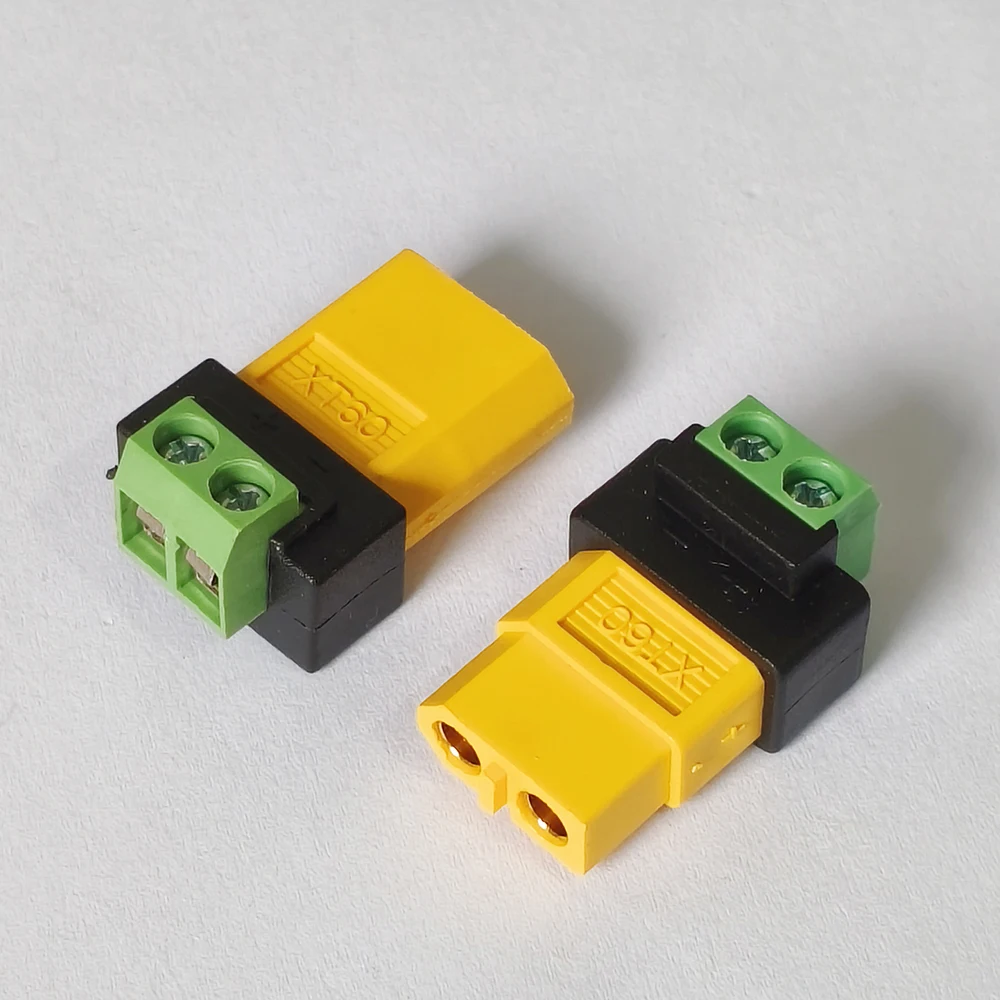 1 Stück XT60 Stecker auf 2P grüne lötfreie Klemme 5A Adapterkabel Schraubfixierung Ladekabel für RC Drohnen-Balancer-Ladegerät – Detail 4
