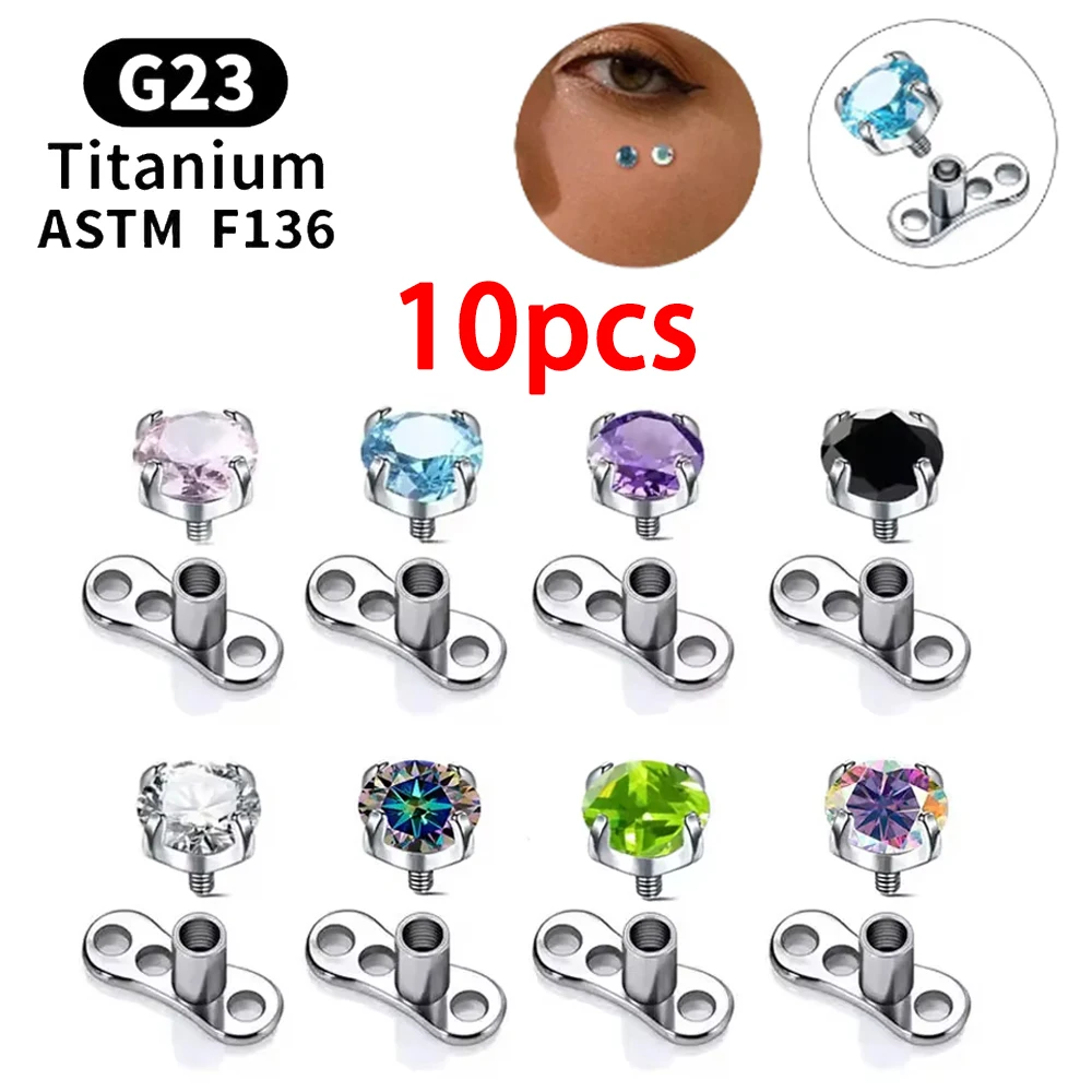 

Оптовая продажа G23 Титановый кожаный пирсинг с якорем 16G Микродермальный пирсинг для дайвера кожи Шкуральный пирсинг Инкрустированный 5A CZ Ювелирные изделия для тела