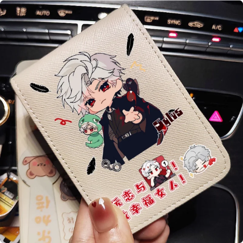 Anime Love and Deepspace Sylus Wallet Fold Bag Multi Card Coin Pocket Photoes Holder Fashion Kids Wallets Gift