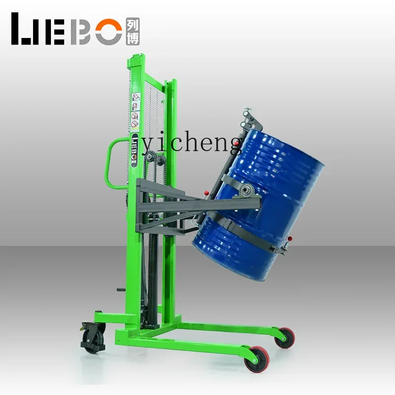 مكدس زيت TQH قابل للطي 450 كجم طبل شاحنة حديد بلاستيك 200 لتر تفريغ