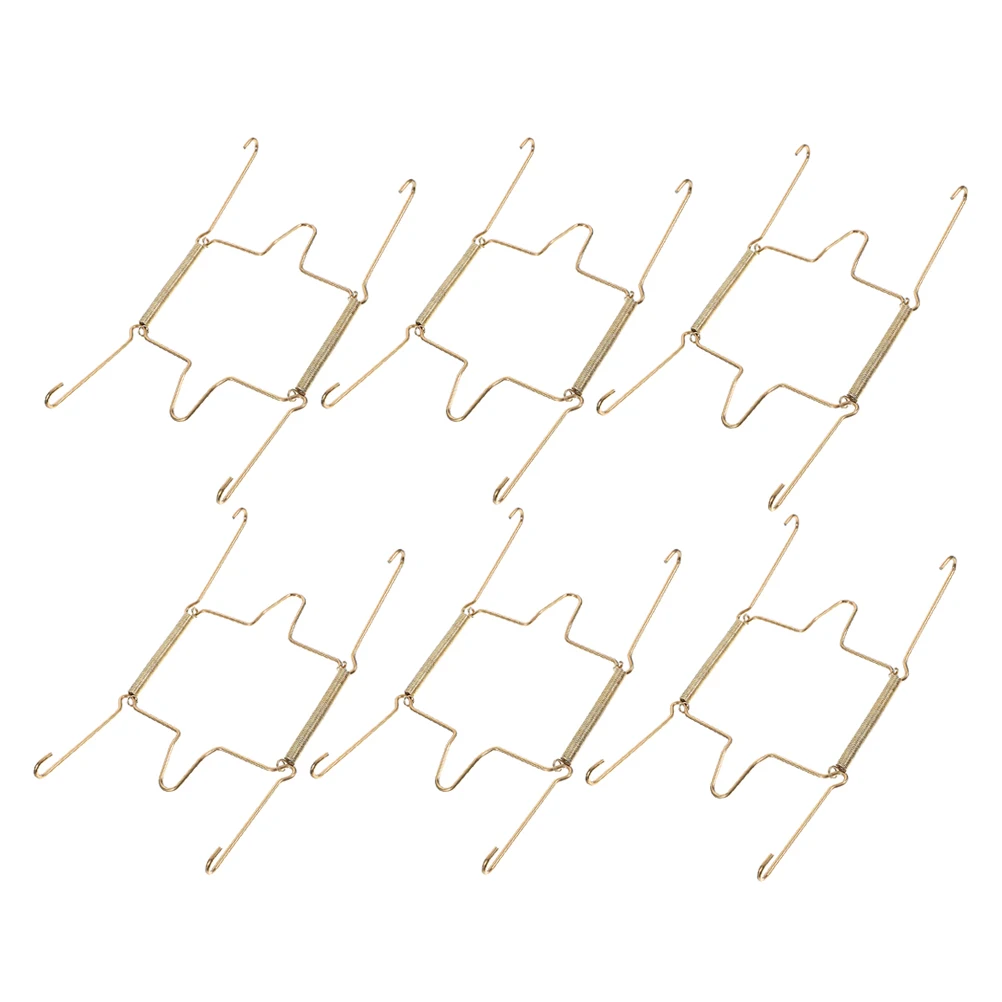 

2Pcs UShaped Spring Hooks Strong Loadbearing Wall Hangers for Plates Decorative Display Stainless Steel Storage ganizer