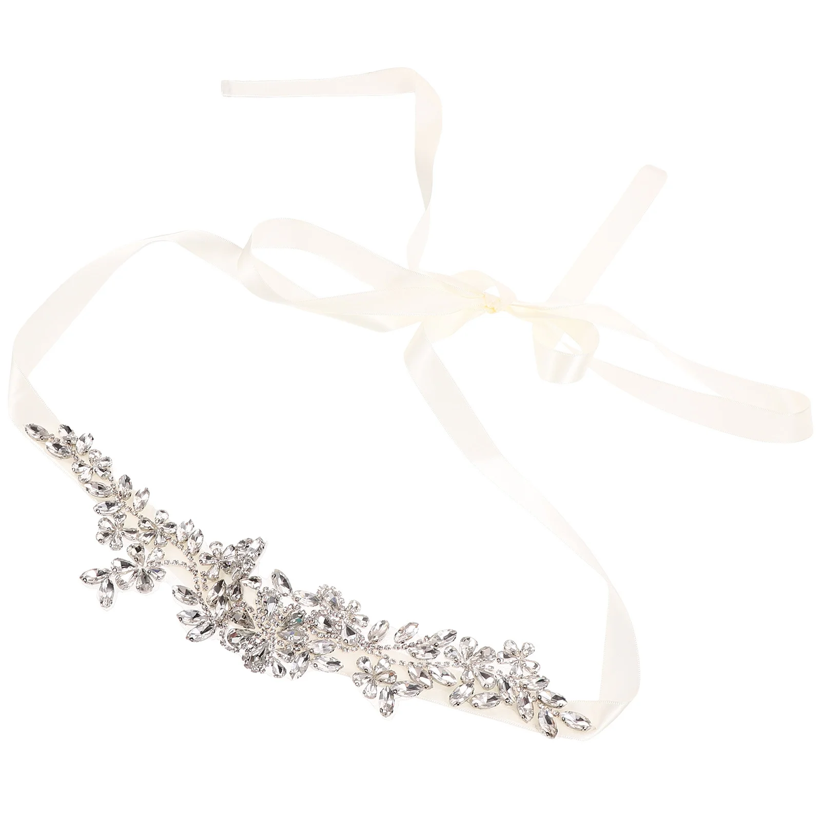 حزام الزفاف حجر الراين تألق فستان الزفاف وشاح أنيق إكسسوار الزفاف لثوب الزفاف مناسبة رسمية حزام وشاح زهرة