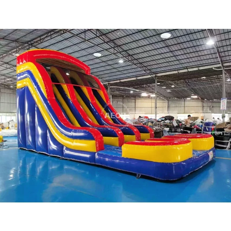 Direct Sales Outdoor PVC Giant Kids Inflatable Bouncy Jumper Castle Water Slide for Parties Rentalpromote sales