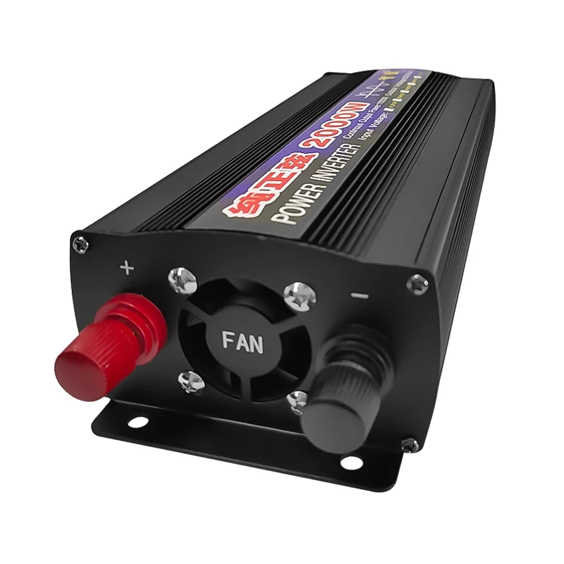 2000W Pure Sine Wave Inverter DC 12V 24V To AC 220V 50Hz 60Hz Continuous Power 1000W Solar Energy Converters Voltage Transformer